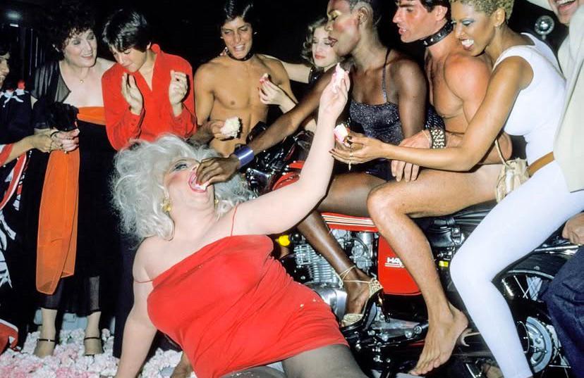 Grace Jones feeding the disco revolution one bite at a time.